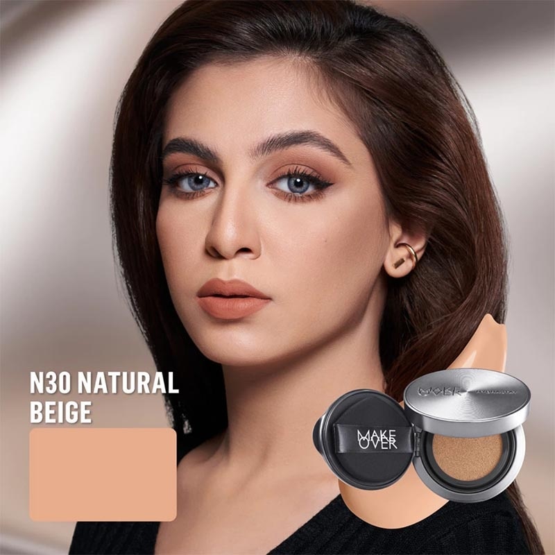 Make Over Hydrastay Prismatic Glass Cushion N30 Natural Beige 12g