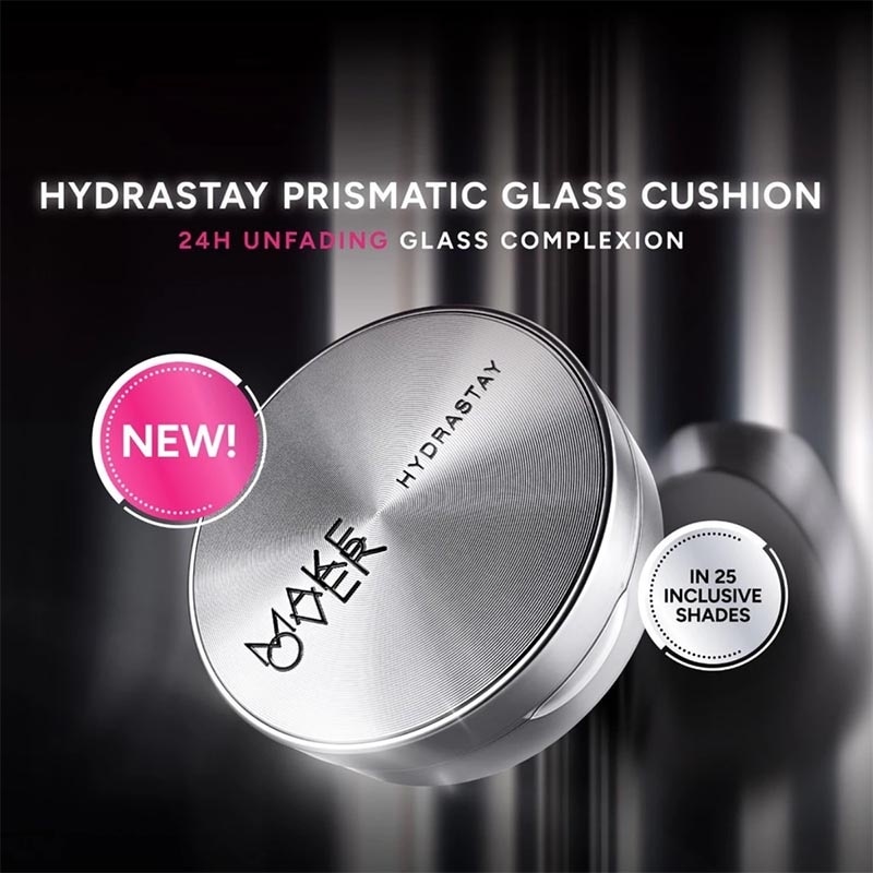 Make Over Hydrastay Prismatic Glass Cushion N30 Natural Beige 12g