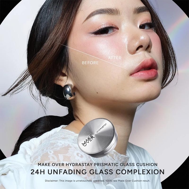 Make Over Hydrastay Prismatic Glass Cushion N30 Natural Beige 12g