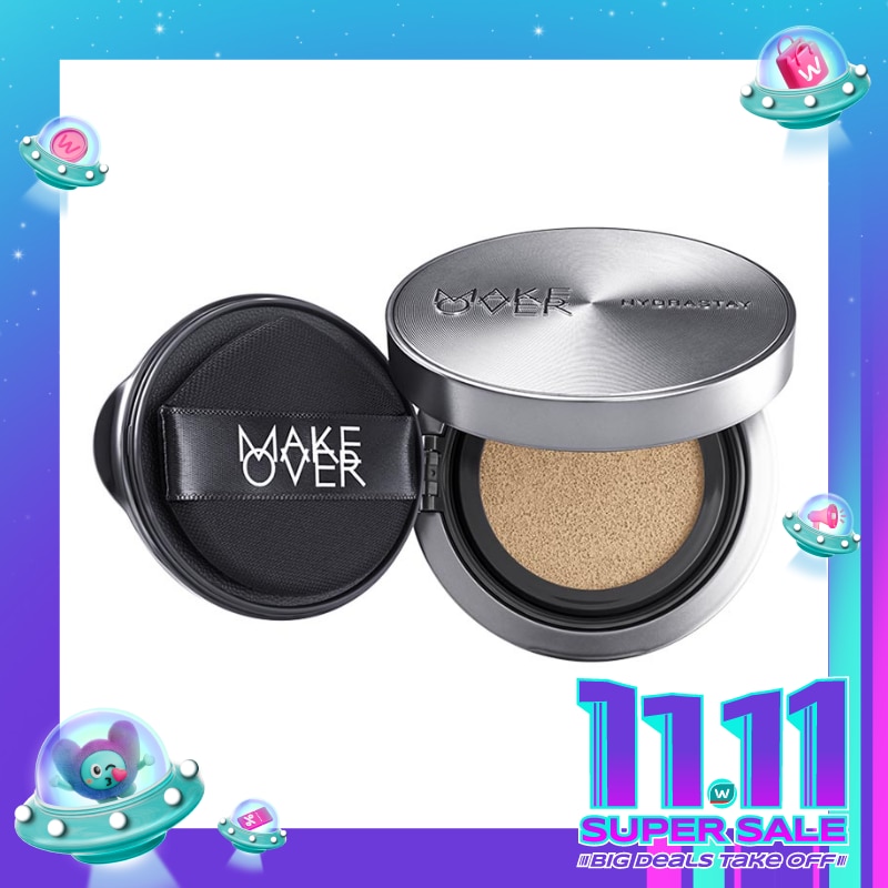 Make Over Hydrastay Prismatic Glass Cushion W20 Creme Ivory 12g
