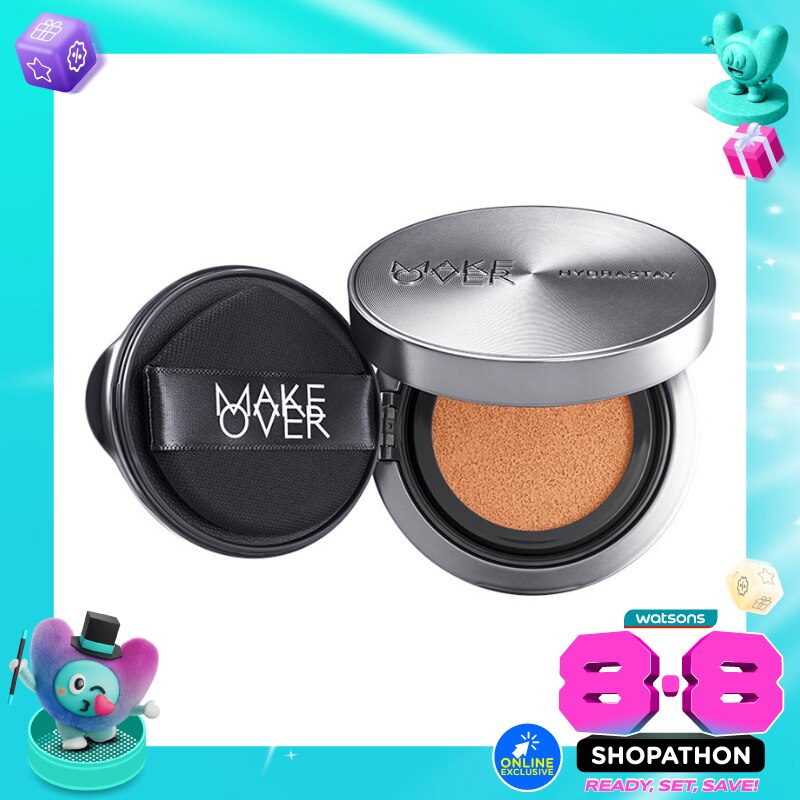 Make Over Hydrastay Prismatic Glass Cushion W33 Honey Beige 12g image