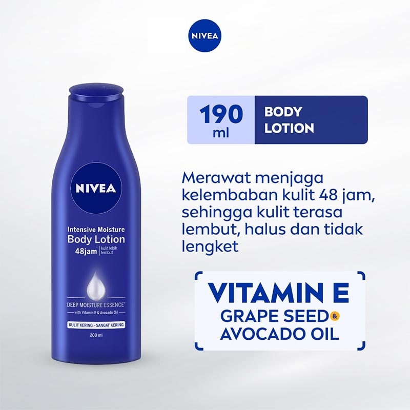 Promo Harga Nivea Body Lotion Intensive Moisture 200 ml - Watsons