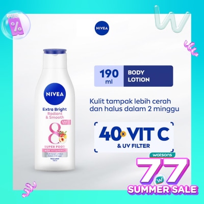 NIVEA Nivea Body Lotion Extra Bright Radiant & Smooth UV Filter 190ml