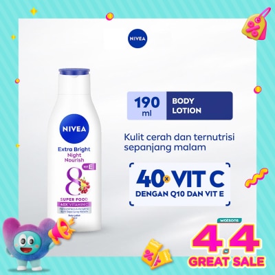 NIVEA - Nivea Body Lotion Extra Bright Night Nourish 190mL