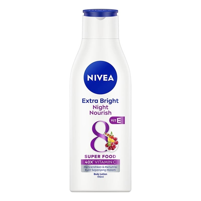 Nivea Body Lotion Extra Bright Night Nourish 190mL