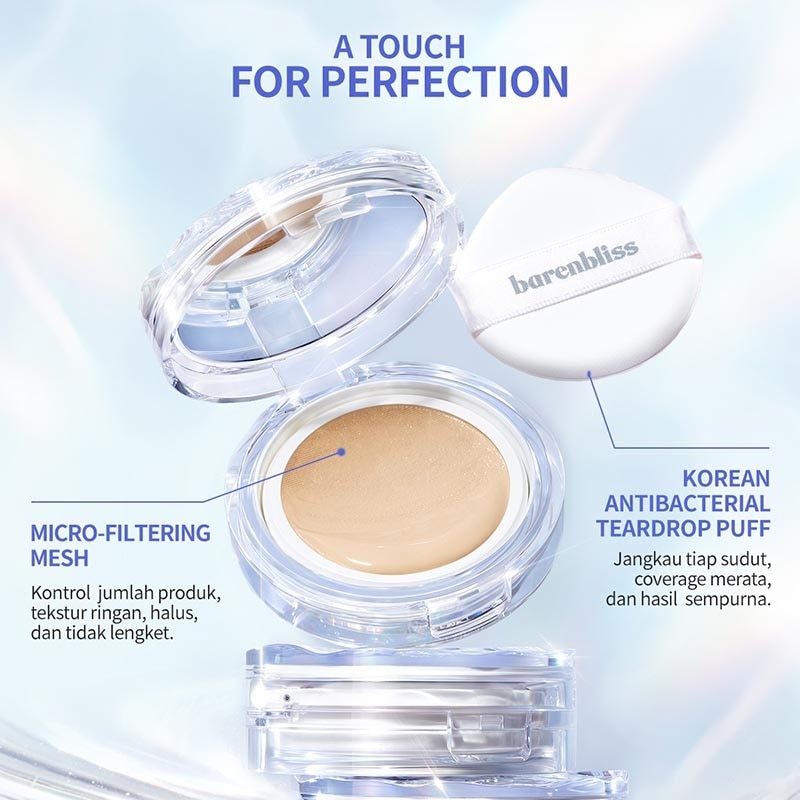 Bloomdew Moonlight Dewy Mesh Cushion LW1 Bluebell