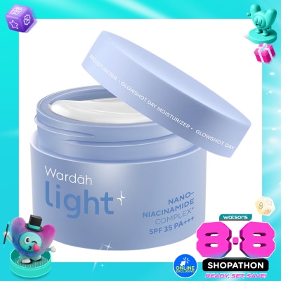 LIGHT+ - Light+ by Wardah Glowshot Day Moisturizer 30g - Lightening image