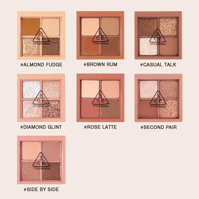 3CE Mini Multi Eye Color Palette #Side By Side
