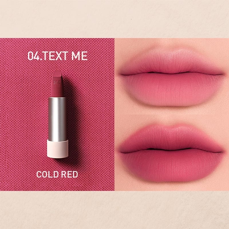 3CE Cashmere Hug Matte Lipstick 04 #Text Me