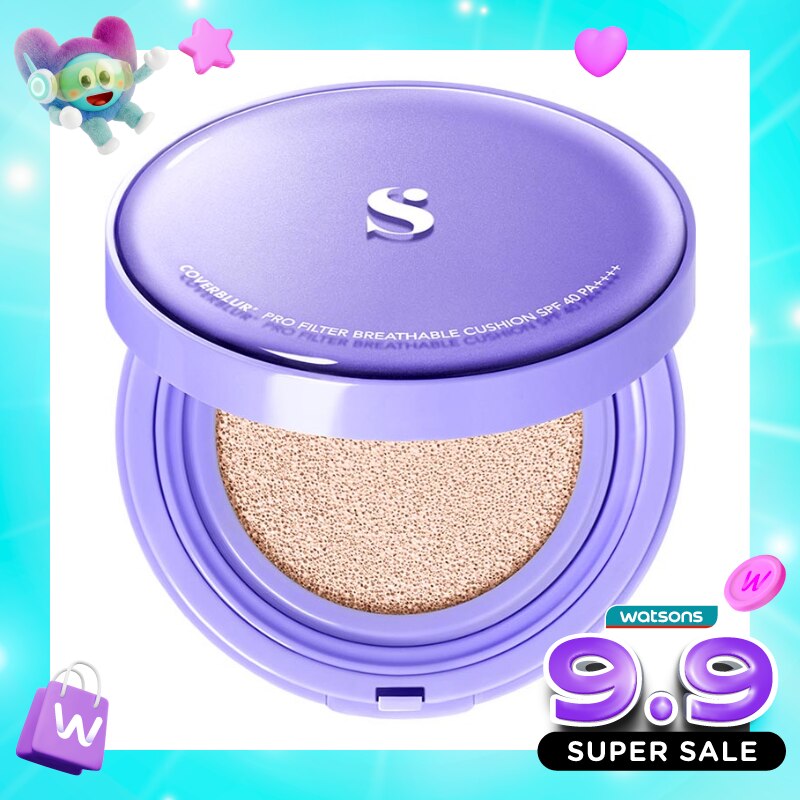 Somethinc Coverblur Pro Filter Breathable Cushion SPF 40 PA++++ Perle 12g image