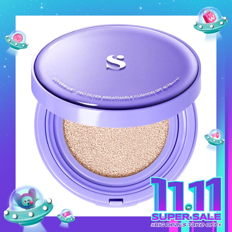 Somethinc Coverblur Pro Filter Breathable Cushion SPF 40 PA++++ Perle 12g