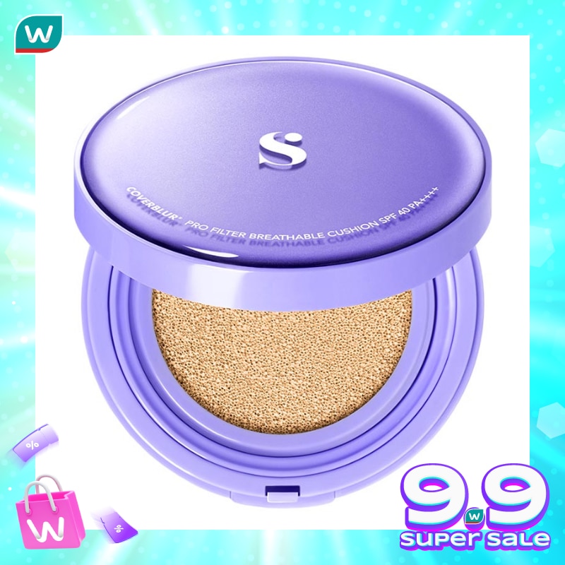 Somethinc Coverblur Pro Filter Breathable Cushion SPF 40 PA++++ Cashew 12g