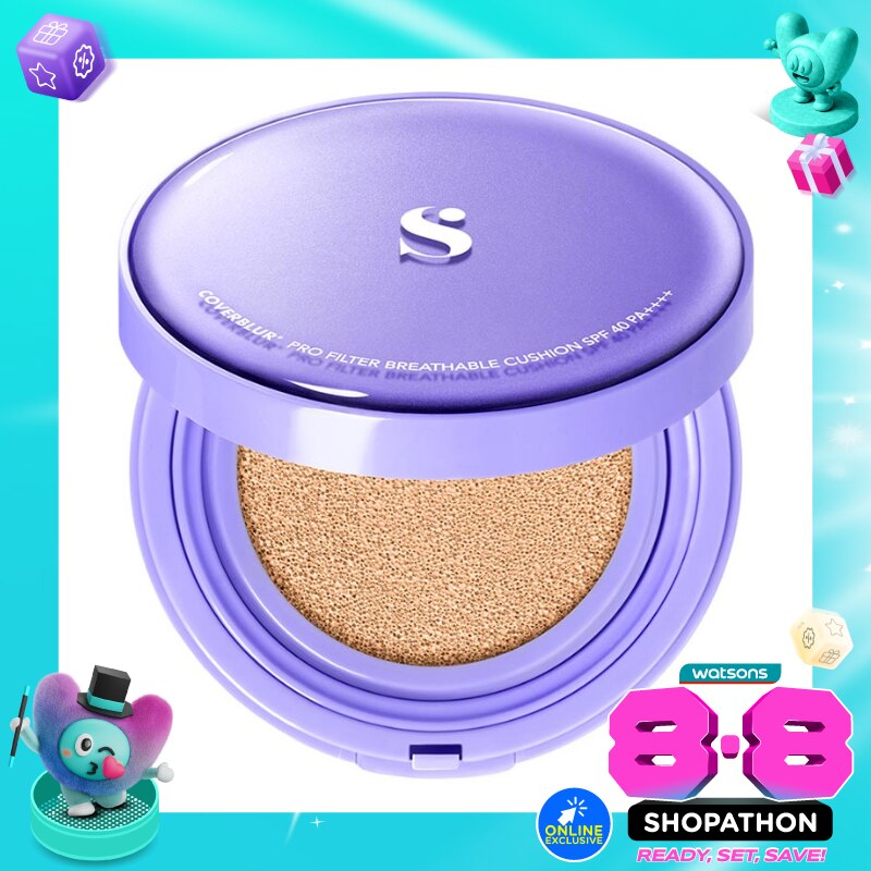 Somethinc Coverblur Pro Filter Breathable Cushion SPF 40 PA++++ Eclair 12g image