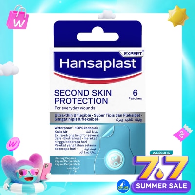 HANSAPLAST - Plester Second Skin Regular Isi 6 Plester Hidrokoloid