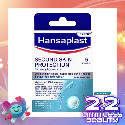 HANSAPLAST Plester Second Skin Regular Isi 6 Plester Hidrokoloid
