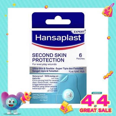 HANSAPLAST - Plester Second Skin Regular Isi 6 Plester Hidrokoloid
