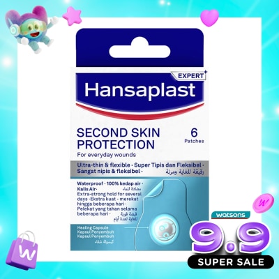 HANSAPLAST - Plester Second Skin Regular Isi 6 Plester Hidrokoloid image