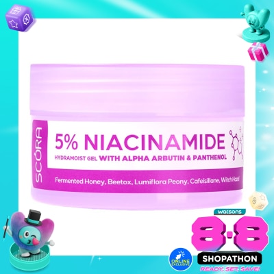 SCORA - Scora 5% Niacinamide Hydramoist Gel with Alpha-Arbutin & Panthenol 45ml image