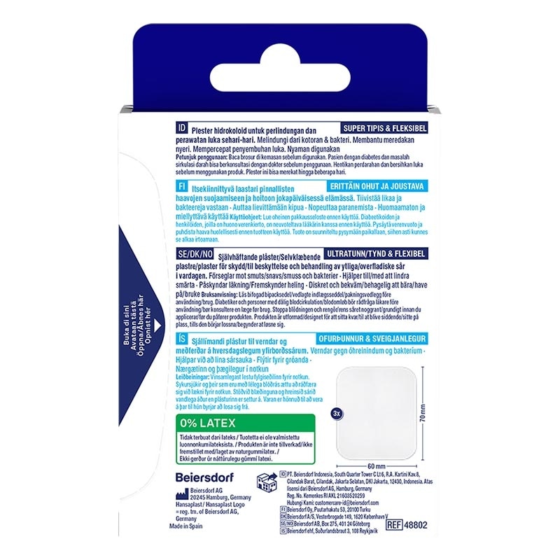 Hansaplast Second Skin Protection XL 3'S