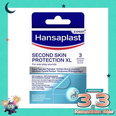 HANSAPLAST Plester Second Skin XL Isi 3 Plester Hidrokoloid