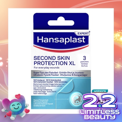 HANSAPLAST Plester Second Skin XL Isi 3 Plester Hidrokoloid