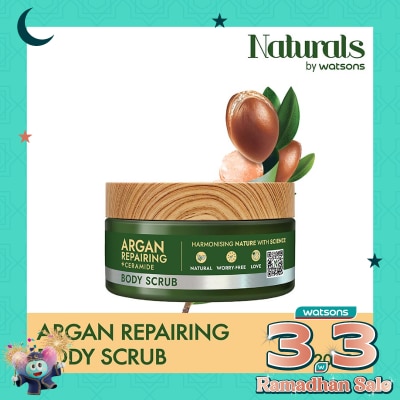 NATURALS BY WATSONS Argan Repairing Body Scrub 200ml