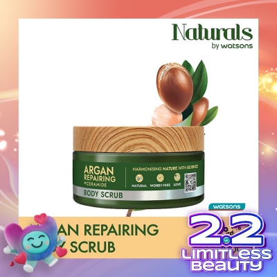 NATURALS BY WATSONS Argan Repairing Body Scrub 200ml