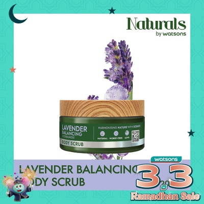 NATURALS BY WATSONS Lavender Balancing Body Scrub 200g