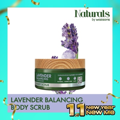 NATURALS BY WATSONS Lavender Balancing Body Scrub 200g