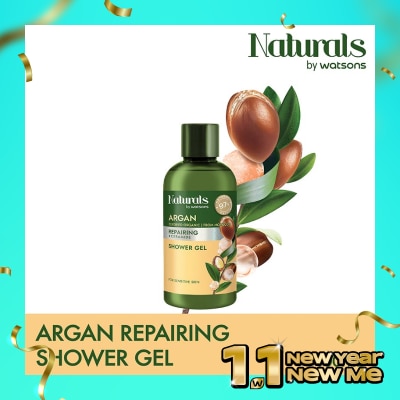 NATURALS BY WATSONS Argan Repairing Shower Gel 100ml
