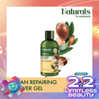 NATURALS BY WATSONS Argan Repairing Shower Gel 100ml