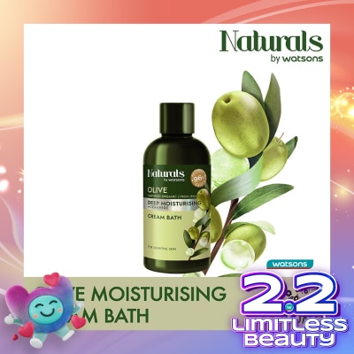 NATURALS BY WATSONS Olive Deep Moisturising Cream Bath 100ml