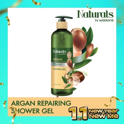 NATURALS BY WATSONS Argan Repairing Shower Gel 490ml