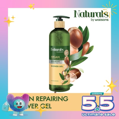 NATURALS BY WATSONS - Argan Repairing Shower Gel 490ml