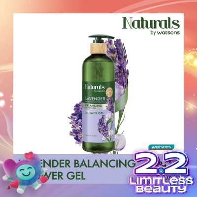 NATURALS BY WATSONS Lavender Balancing Shower Gel 490ml