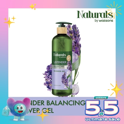 NATURALS BY WATSONS - Lavender Balancing Shower Gel 490ml