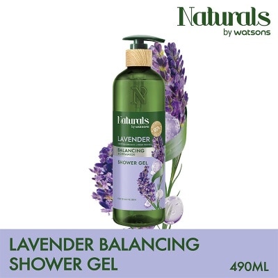 NATURALS BY WATSONS Lavender Balancing Shower Gel 490ml