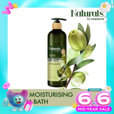 NATURALS BY WS - Olive Deep Moisturising Cream Bath 490ml