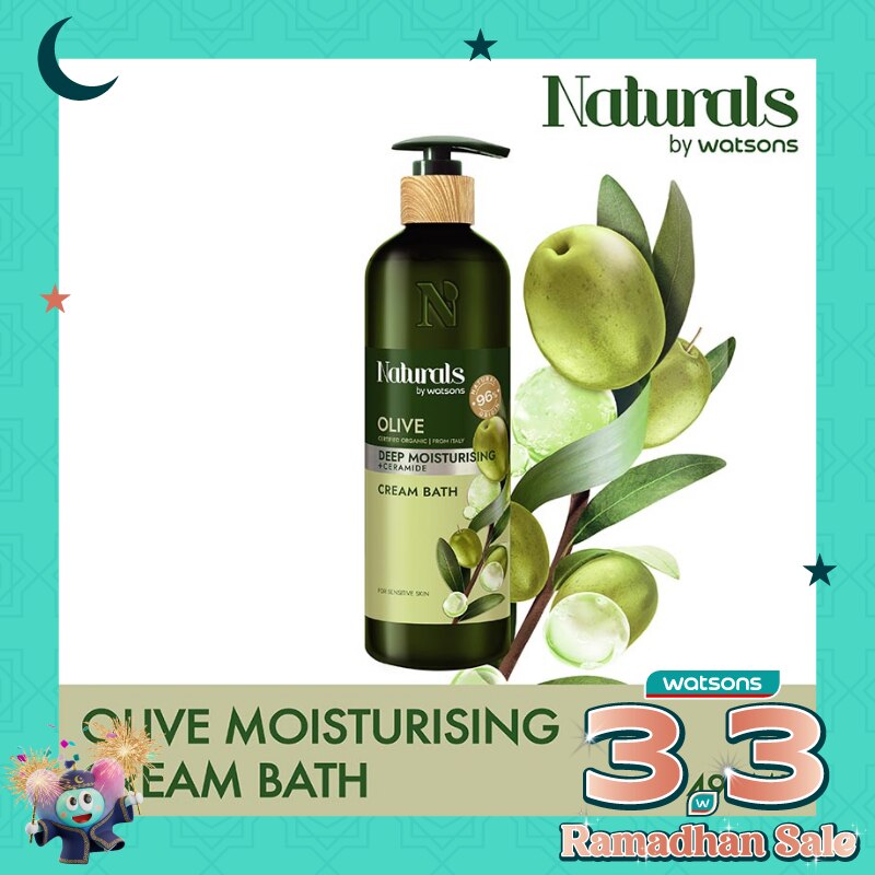 Olive Deep Moisturising Cream Bath 490ml