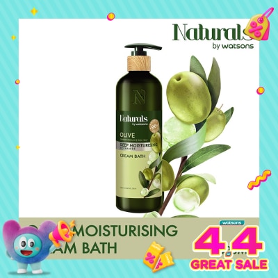 NATURALS BY WATSONS - Olive Deep Moisturising Cream Bath 490ml