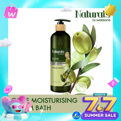NATURALS BY WATSONS - Olive Deep Moisturising Cream Bath 490ml