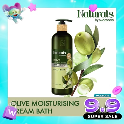 NATURALS BY WATSONS - Olive Deep Moisturising Cream Bath 490ml image