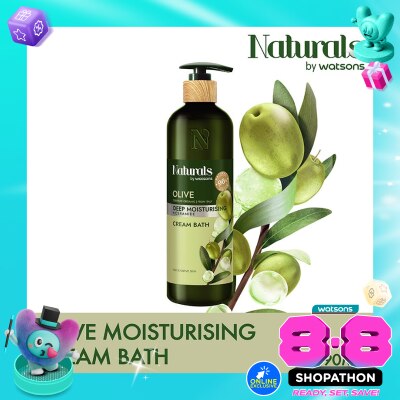 NATURALS BY WATSONS - Olive Deep Moisturising Cream Bath 490ml image