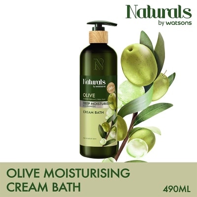 NATURALS BY WS Olive Deep Moisturising Cream Bath 490ml