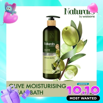 NATURALS BY WATSONS Olive Deep Moisturising Cream Bath 490ml image