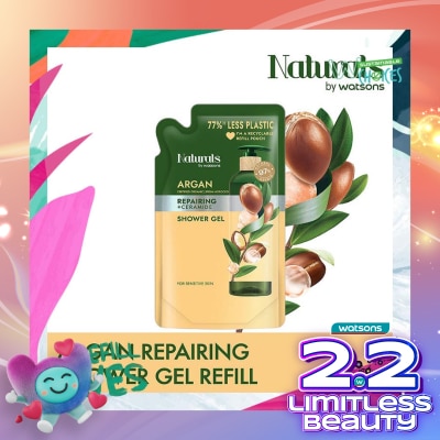 NATURALS BY WATSONS Argan Repairing Shower Gel Refill 450ml