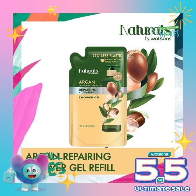 NATURALS BY WATSONS - Argan Repairing Shower Gel Refill 450ml