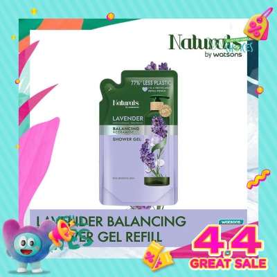 NATURALS BY WATSONS - Lavender Balancing Shower Gel Refill 450ml