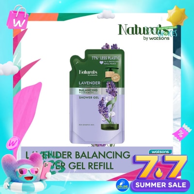 NATURALS BY WATSONS - Lavender Balancing Shower Gel Refill 450ml