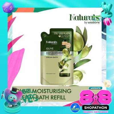 NATURALS BY WATSONS - Olive Deep Moisturising Cream Bath Refill 450ml image